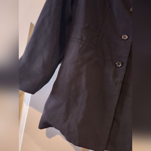 Montage black button front blazer jacket size 4 - Picture 3 of 5